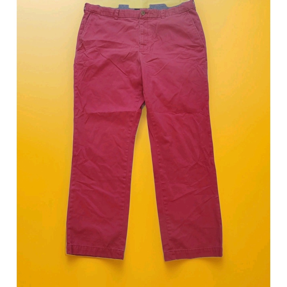 Banana Republic Pants Mens 38x32 Aiden Chino‎ Fit Salmon Pink Cotton A4
